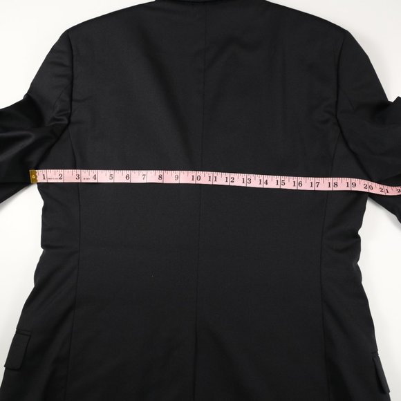 Brooks Brothers Fitzggerald Black Wool Suit Blazer 40L Estrado Trabaldo Togna - Picture 10 of 14